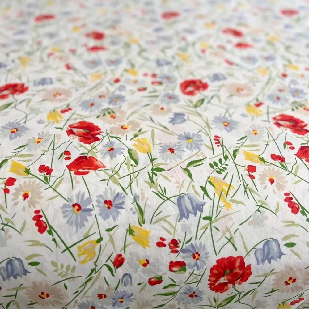 RARE Ralph Lauren Georgica Gardens KING Duvet Cover RL Floral Cotton Spring Blue